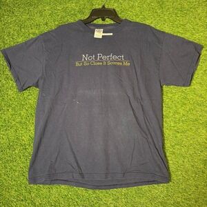 Vintage Delta Pro‎ Weight "Not Perfect But So Close It Scares Me" Tee L